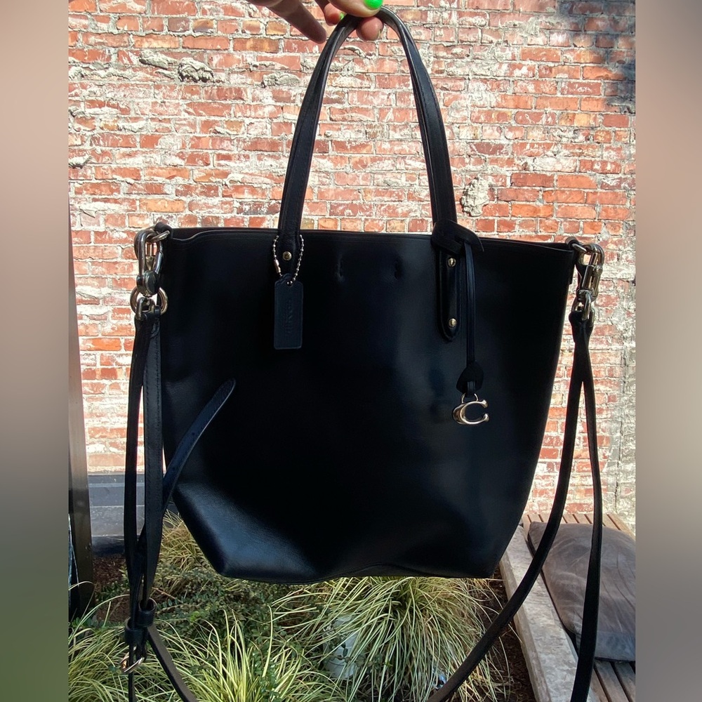Coach Vintage 1980s Leather Shopper Tote Excellent Condition - Picture 4 of 15